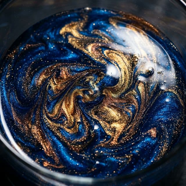 Blue epoxy swirl background